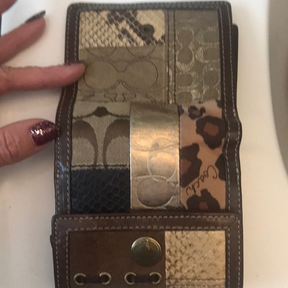 Coach Patchwork Bifold Wallet - Picture 6 of 13